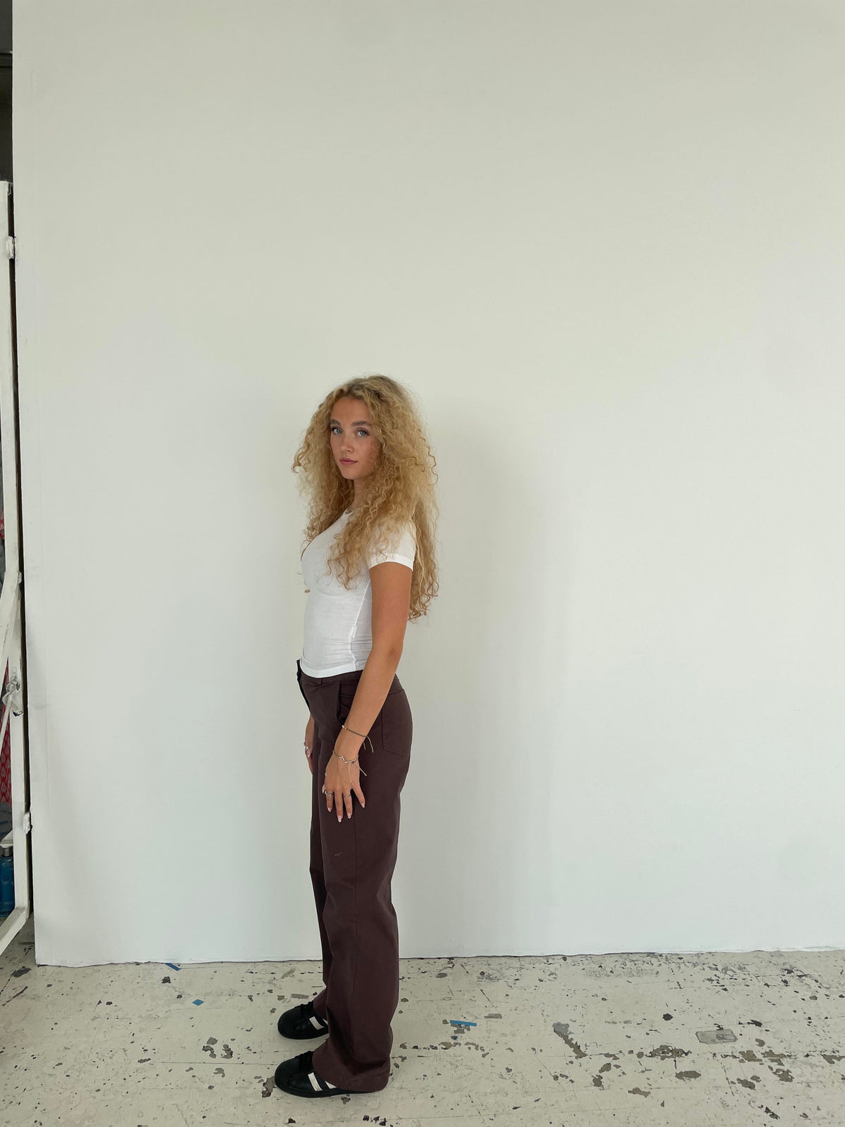 Willa canvas pants - Brown