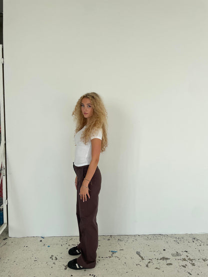 Willa canvas pants - Brown