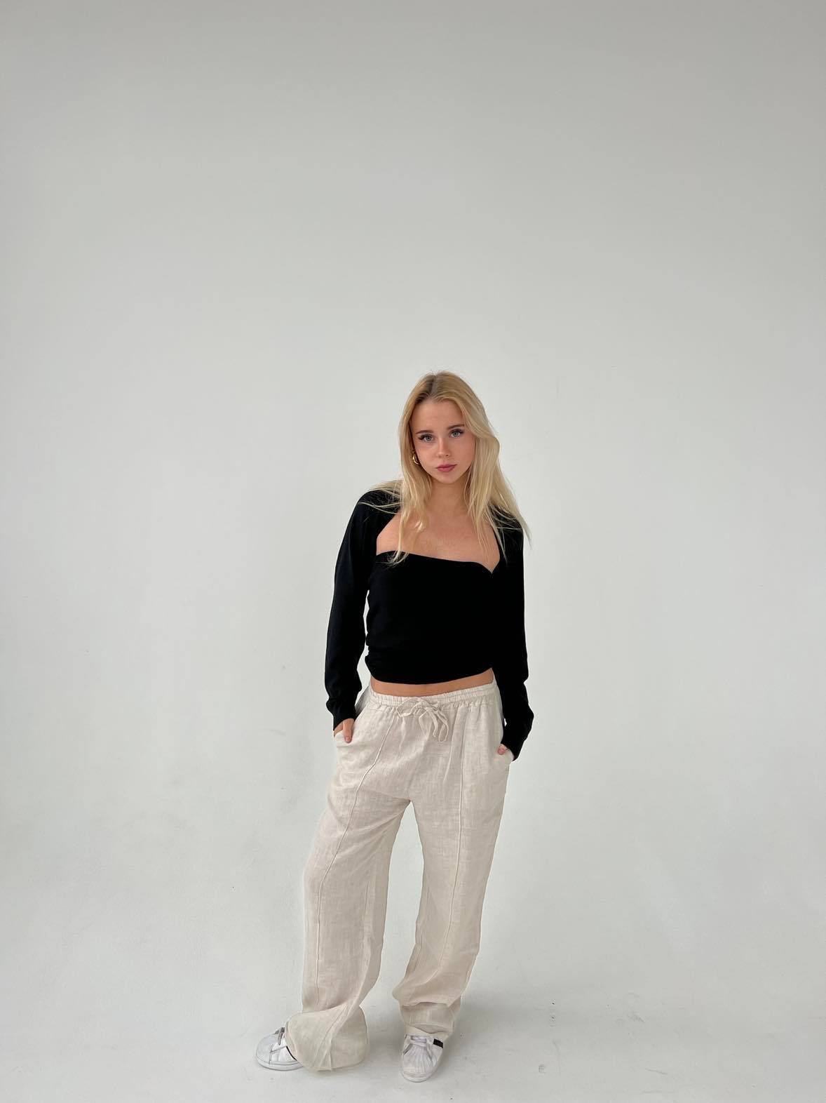 Signe linen pants - beige