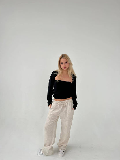 Signe linen pants - beige