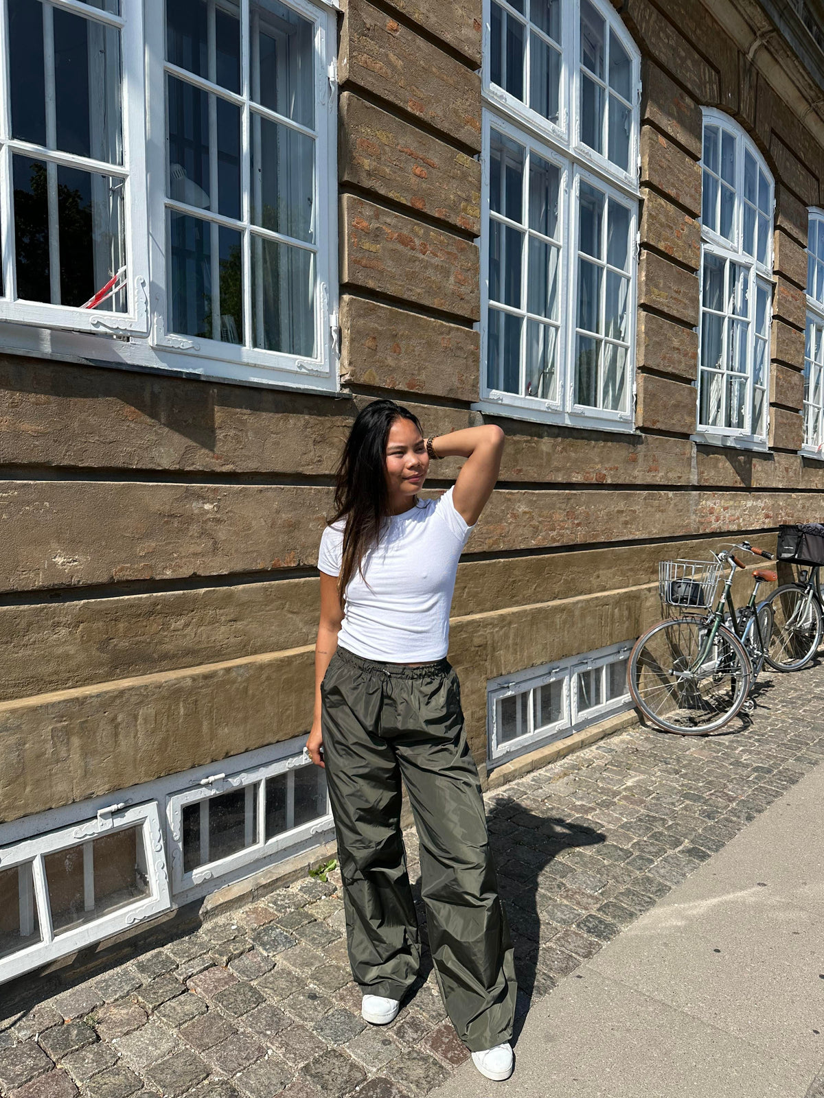 Lesley parachute pants - Khaki