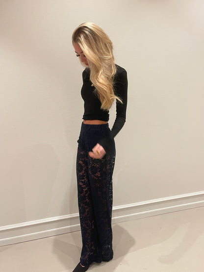 Marla lace pants - Navy