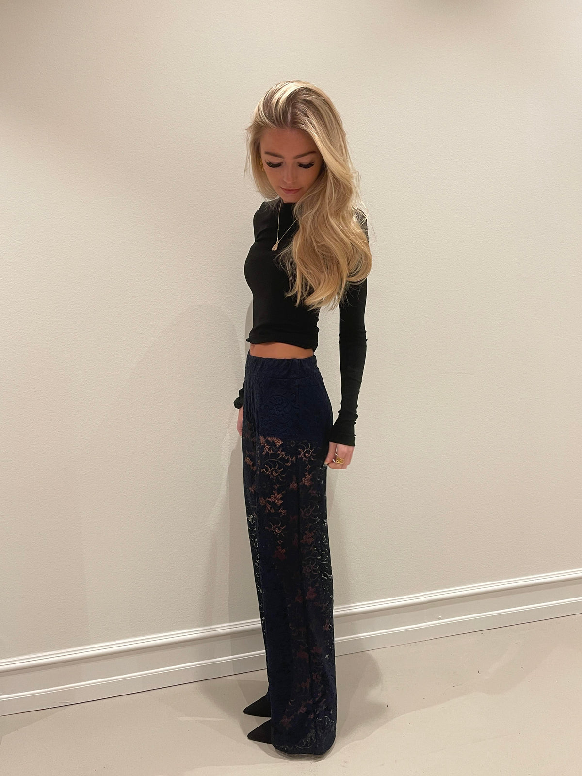Marla lace pants - Navy