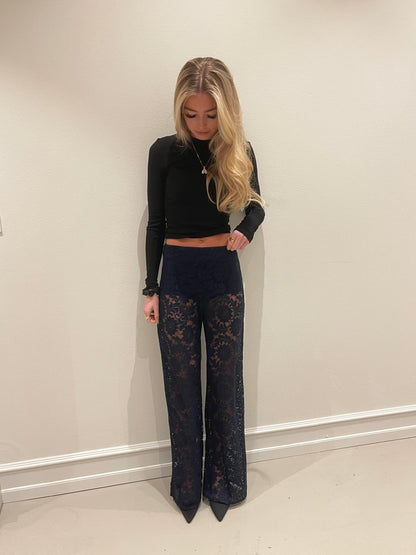 Marla lace pants - Navy