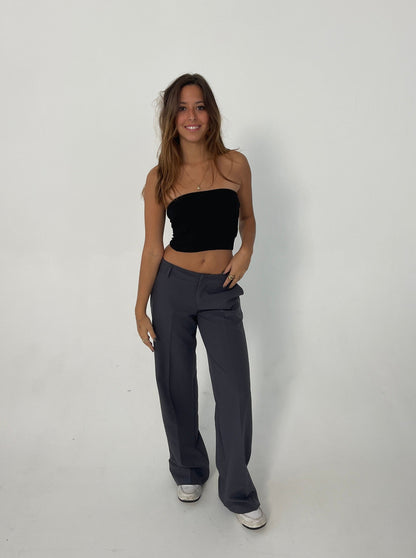 Britney low waisted suit pants - Grey