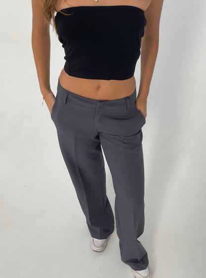 Britney low waisted suit pants - Grey