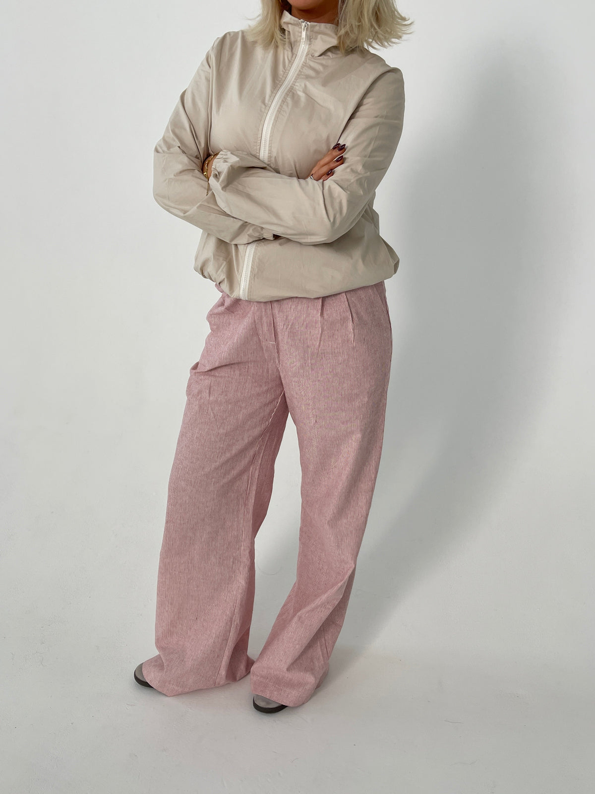 Sadie striped pants - Red/White