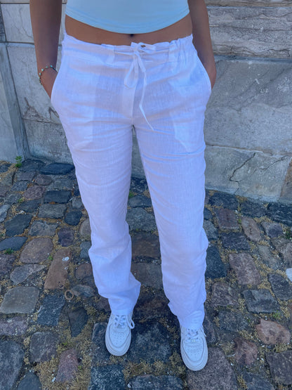 Rebecca linen pants - off white