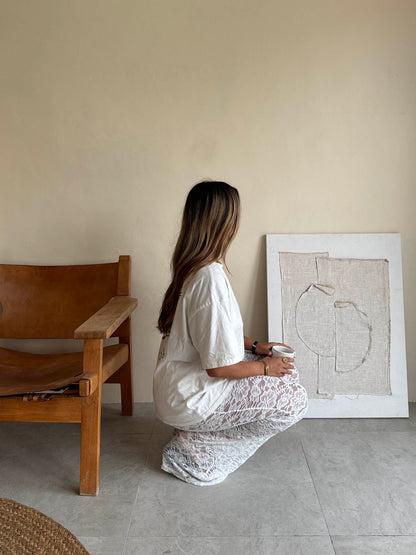 Marla lace pants - White