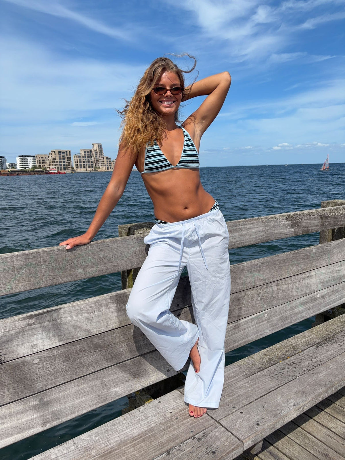 Taja trousers - Light blue