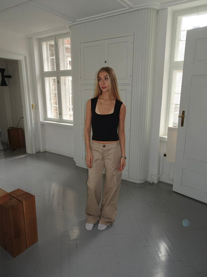 Ama canvas pants - Beige