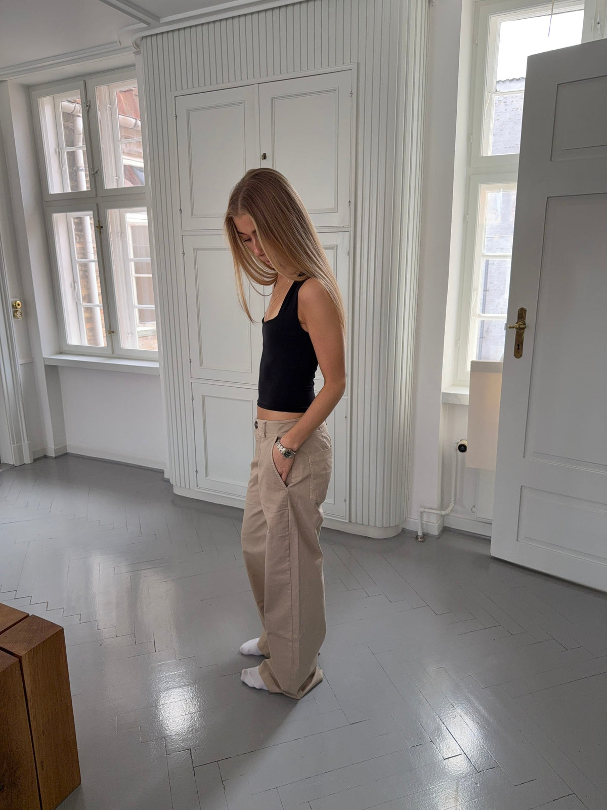 Ama canvas pants - Beige