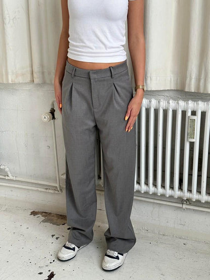 Lisette oversized suit pants - Grey