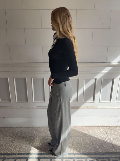 Ellen herringbone pants - Grey