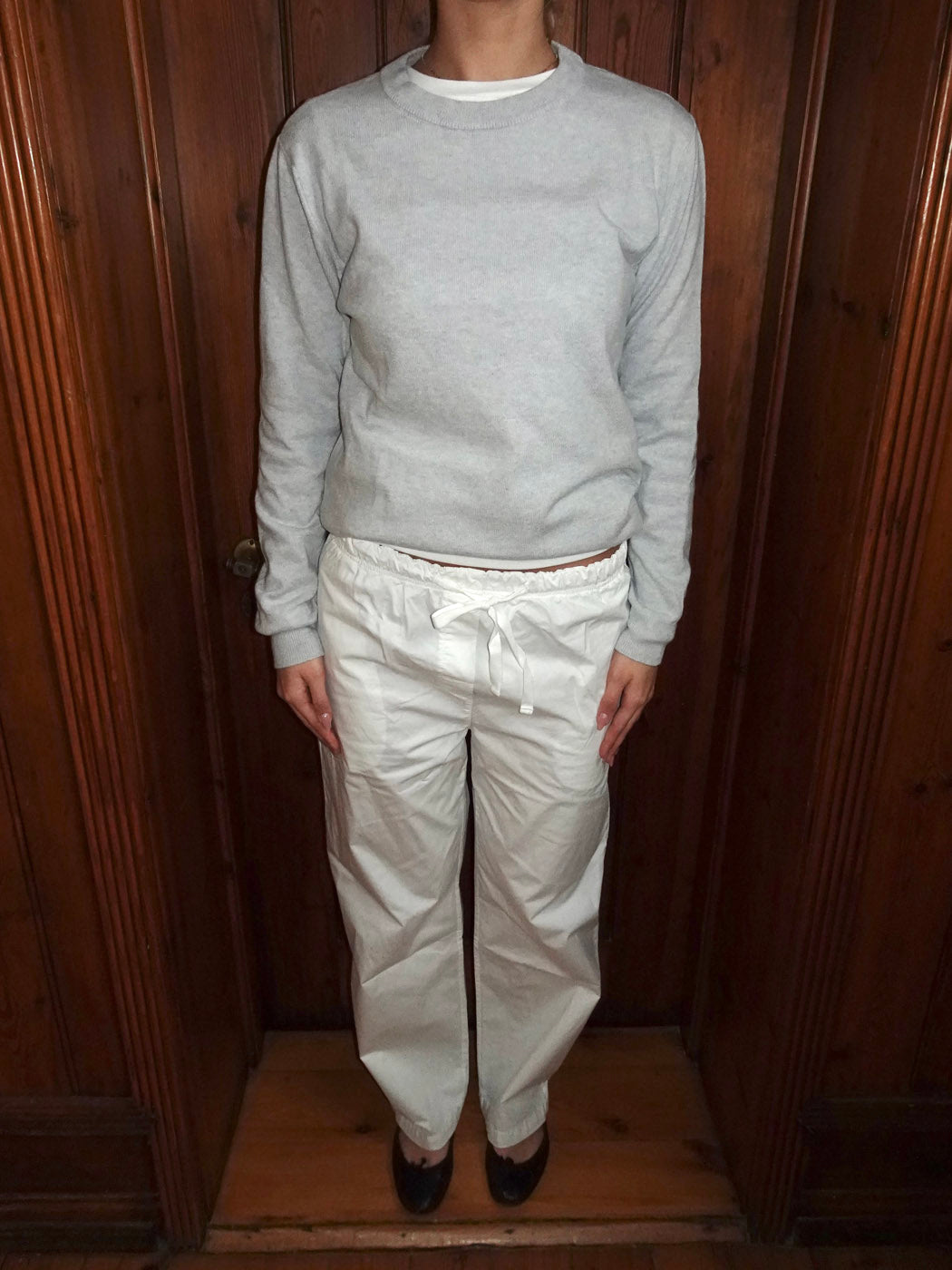 Thora straight pants - off white