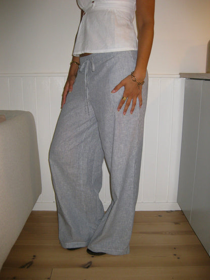 Esmerida striped pants - Blue/white