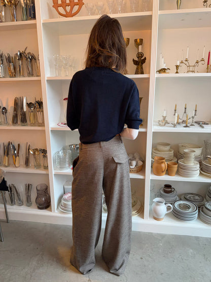 Finnja suit pants with straight legs - Grey