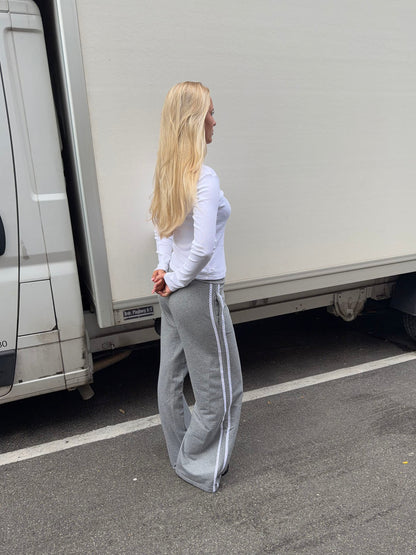 Janny sweatpants with lace - Grey